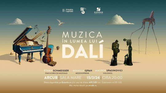 Muzica în lumea lui Dalí: Concert și tur expozițional la ARCUB – Hanul Gabroveni