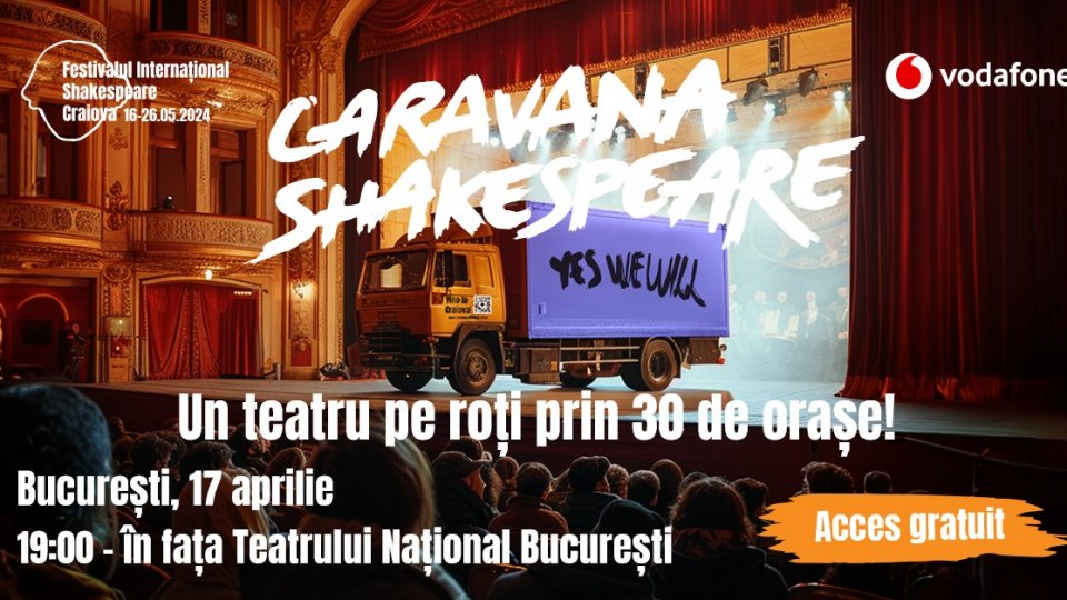 Caravana Shakespeare vine la București