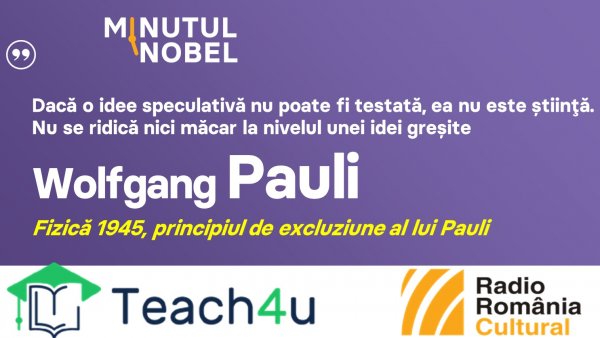 Minutul Nobel - Wolfgand Pauli | PODCAST