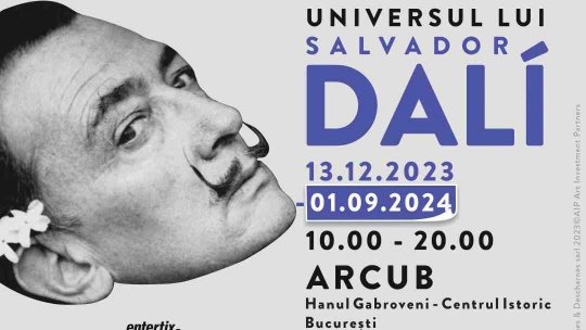 „Universul lui Salvador Dalí”, cea mai mare expoziție din România dedicată celebrului artist,  continuă până la 1 septembrie, la ARCUB