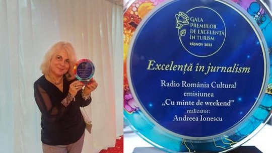 Emisiunea „Cu...minte de weekend” a primit Premiul pentru EXCELENȚĂ ÎN JURNALISM la nivel național