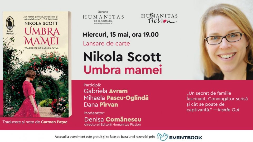 Lansare de carte: „Umbra mamei” de Nikola Scott