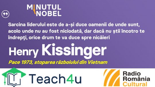 Minutul Nobel - Henry Kissinger | PODCAST