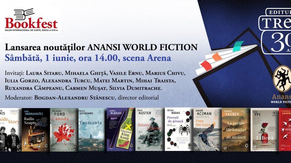 Autori de marcă din literatura universală,  în portofoliul Anansi. World Fiction la Bookfest 2024