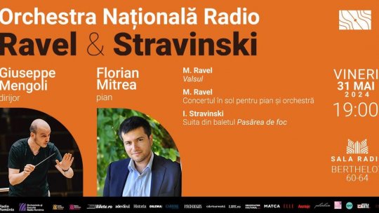 Pianistul FLORIAN MITREA cântă RAVEL la Sala Radio