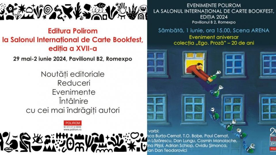 Programul de evenimente al Editurii Polirom la Bookfest 2024