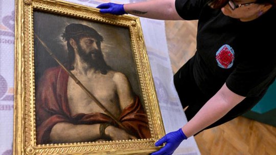 Tabloul „Ecce Homo”, expus la Muzeul „Regina Maria” din Iaşi