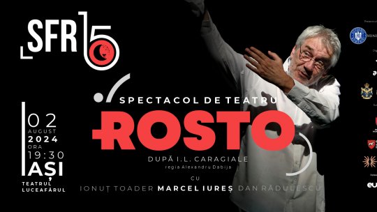 Marcel Iureș urcă pe scena ieșeană cu spectacolul „Rosto”,  în cadrul SFR 15