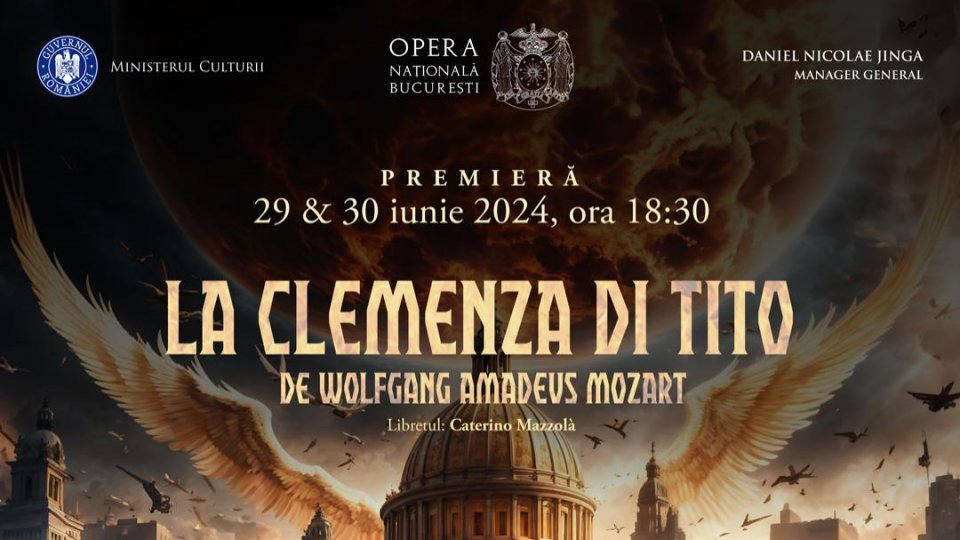 Premieră în regia lui Tompa Gábor la Opera Națională București, cu „La clemenza di Tito” de Mozart