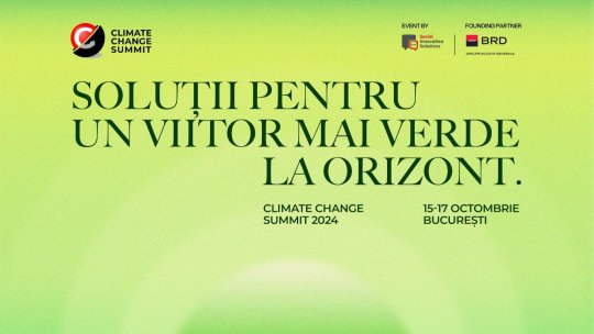 Climate Change Summit anunță primii speakeri și deschide înscrierile pentru cea de-a treia ediție