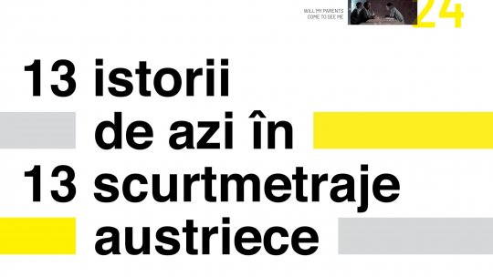 #AustrianMovieTime la Cinema Elvire Popesco din București Un film documentar și 13 scurtmetraje premiate, în 4 proiecții speciale