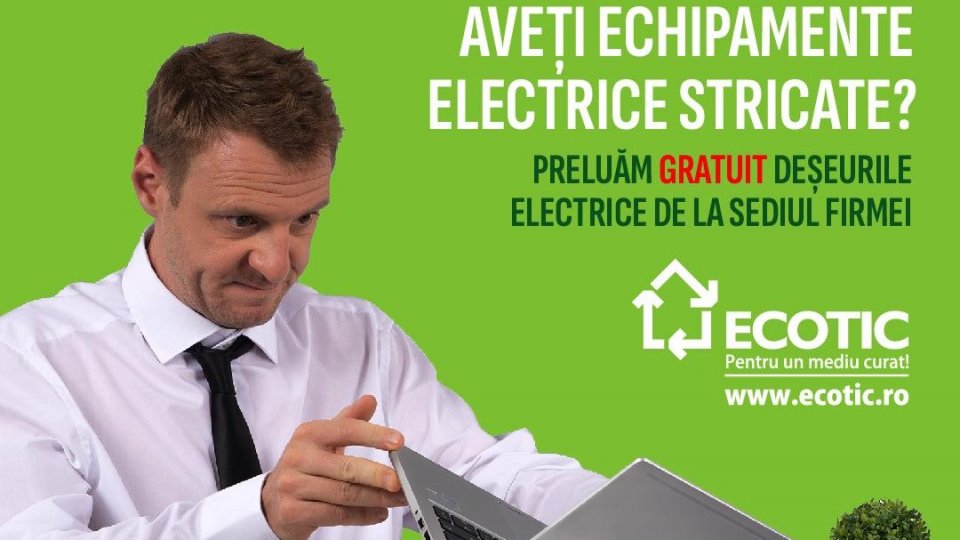 ECOTIC lansează o nouă campanie de colectare a deșeurilor electrice de la sediu cu ocazia Zilei Mediului (5 iunie)