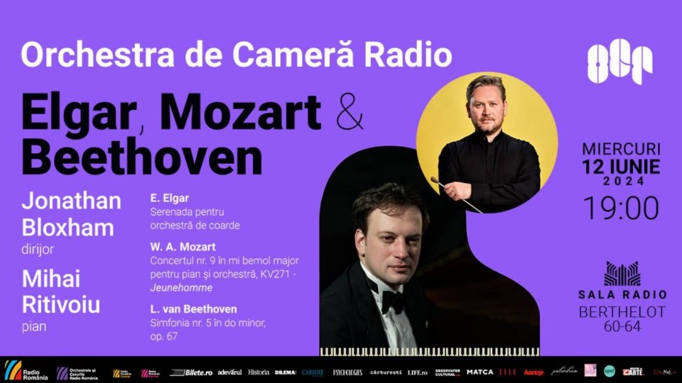Simfonia a V-a (Simfonia destinului) de Beethoven, la Sala Radio