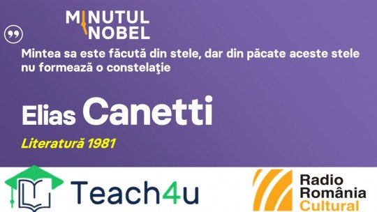 Minutul Nobel - Elias Canetti | PODCAST