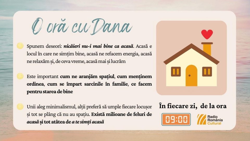 O oră cu Dana - Acasă! | PODCAST