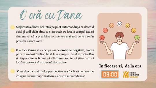 O oră cu Dana - Potențialul emoțiilor negative | PODCAST