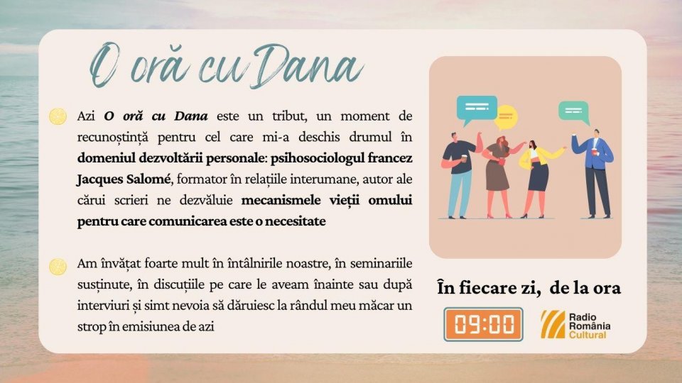 O oră cu Dana - Mulțumesc, Jacques Salomé! | PODCAST