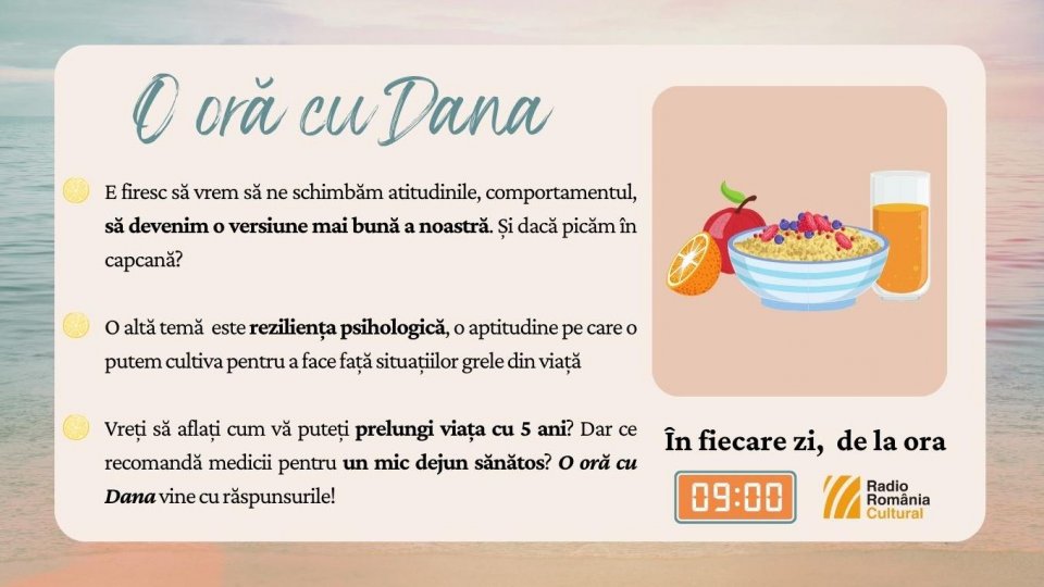O oră cu Dana - Mic dejun cu sănătate | PODCAST
