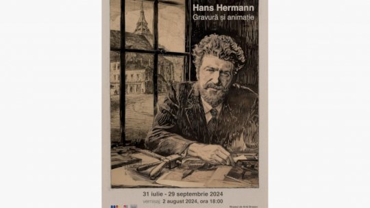 Gravură și animație într-o expoziție bazată pe creația lui Hans Hermann, unul dintre cei mai importanți artiști transilvăneni