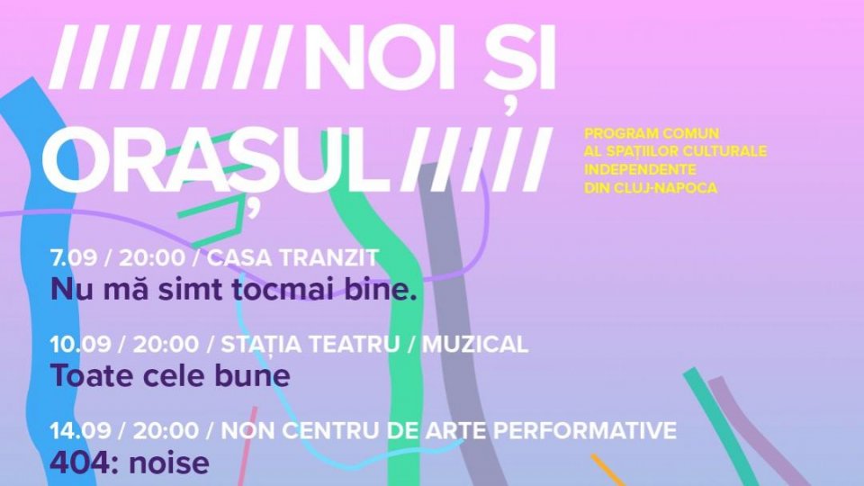 Stagiunea de evenimente 2024-2025 începe în luna septembrie cu un program comun desfășurat de șapte organizații și spații de spectacol clujene