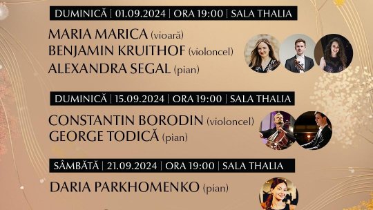 Șase câștigători ai Concursului Internațional George Enescu vor susține recitaluri unice pe scena din Sibiu