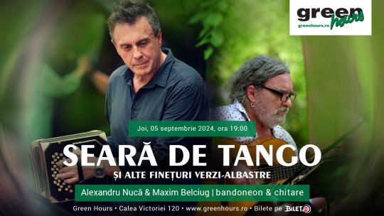 Tango și alte finețuri verzi-albastre în cea mai boemă grădină din București