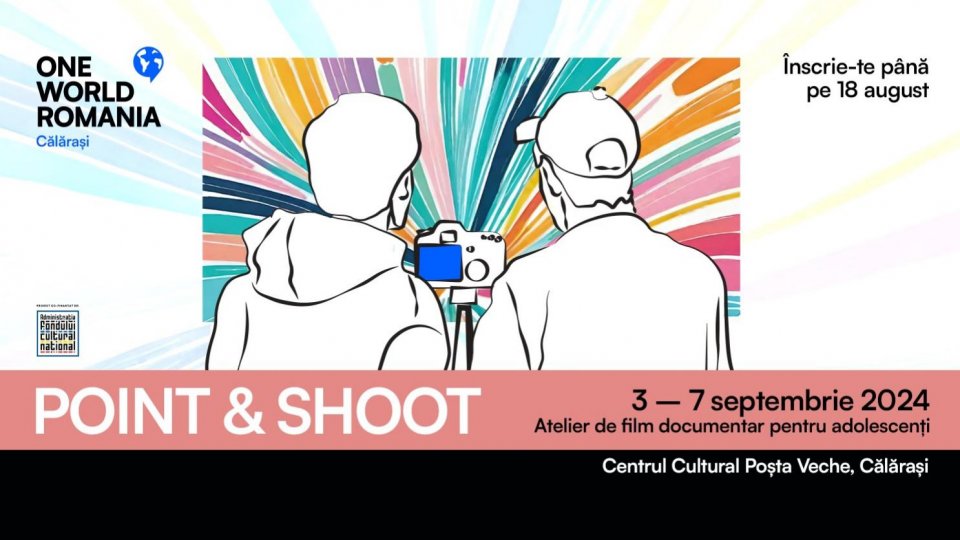 Atelierul de film documentar pentru adolescenți „Point & Shoot” vine pentru prima dată la Călărași