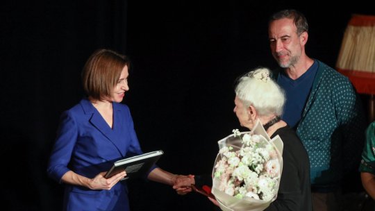 Mariana Mihuț și Victor Rebengiuc au primit cea mai înaltă distincție din partea președintei Republicii Moldova, Maia Sandu