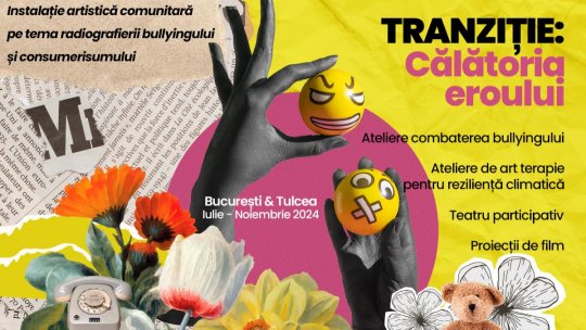 Instalația artistică participativă și comunitară, parte din proiectul TRANZIȚIE: Călătoria Eroului,  pe 2 septembrie la Institutul Goethe din București