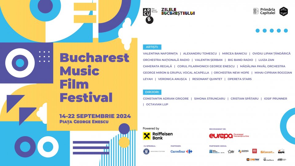 O nouă ediție Bucharest Music Film Festival Revine în centrul orașului: 9 zile de concerte, sute de artiști și proiecții de film în Piața George Enescu din Capitală