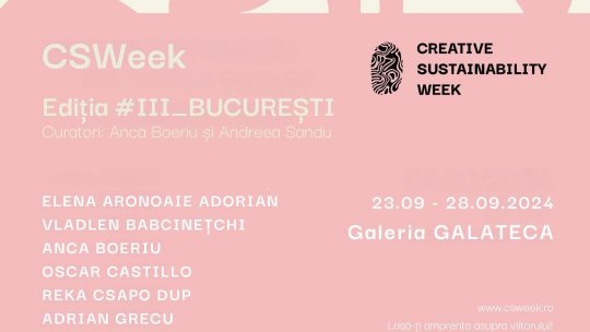 S-a lansat CSWeek. Ediția #III Săptămâna Sustenabilității Creative la București, Iași, Oradea și Timișoara