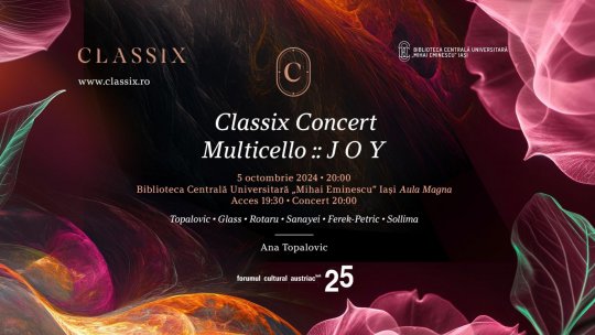 Multicello: J O Y  - Ana Topalovic susține un recital extraordinar la Iași