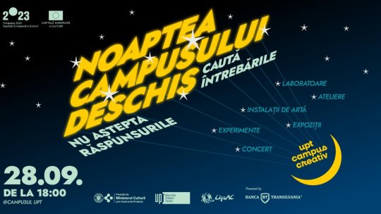 Peste 60 de laboratoare, expoziții, instalații de artă și ateliere la Noaptea Campusului Deschis  Intrarea este liberă
