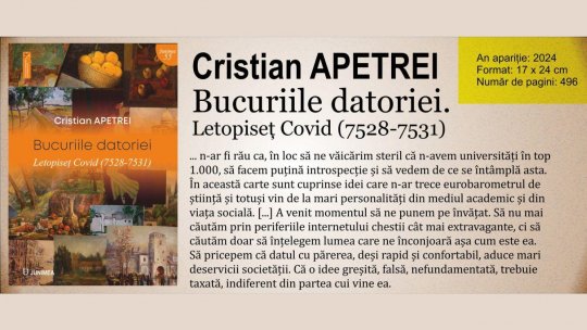 Cristian Apetrei: „Suntem victimele propriului nostru succes! Am fost atât de eficienți în prevenirea multor boli care erau grave, încât acum nimeni nu mai crede că vaccinarea e așa de importantă!”