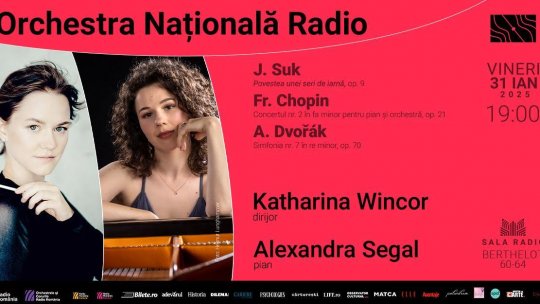 Câștigătoarea Concursului Internațional „G. Enescu” (2022),  Alexandra Segal cântă Chopin la Sala Radio