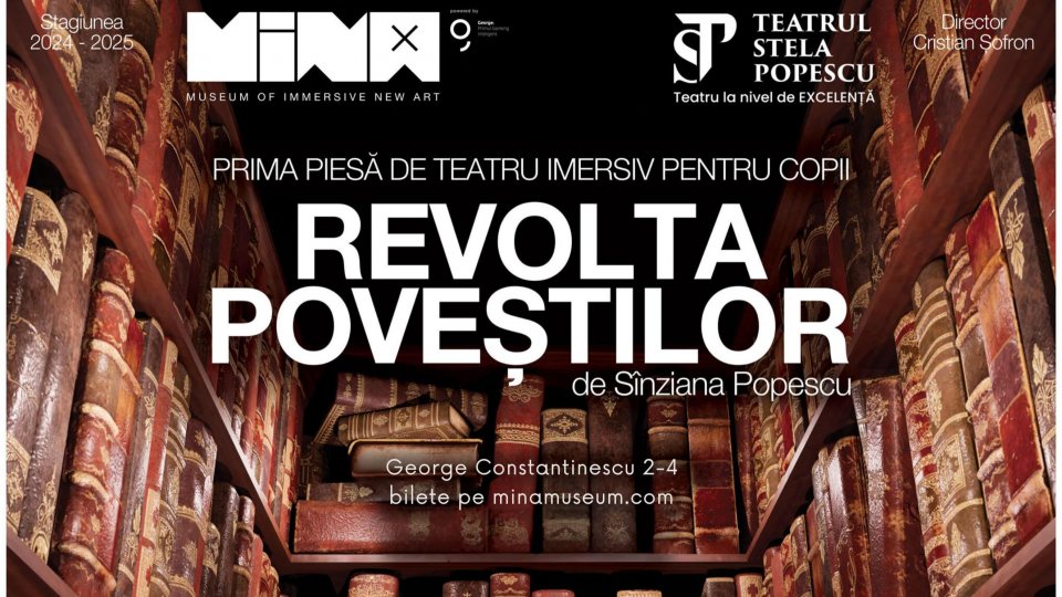 Pe 11 si 12 ianuarie, Teatrul Stela Popescu invită copiii şi părinţii la „Revolta poveștilor” – teatru imersiv la MINA