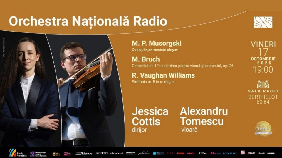 Alexandru Tomescu cântă Max Bruch la Sala Radio, pe 17 octombrie 2025