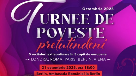 Soprana Iulia Isaev și pianistul Cristian Niculescu, recital în seria Turnee de poveste… pretutindeni,  la Berlin, pe 21 octombrie