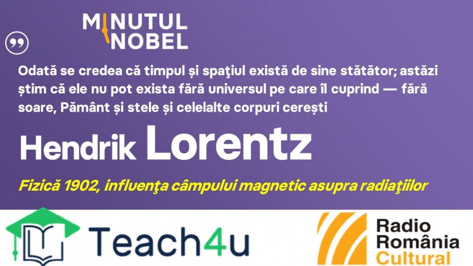 Minutul Nobel - Hendrik Lorentz | PODCAST