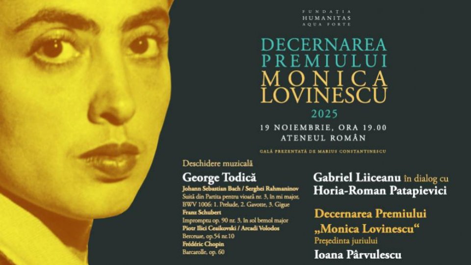 Nominalizările la Premiul „Monica Lovinescu“ 2025 – lista scurtă