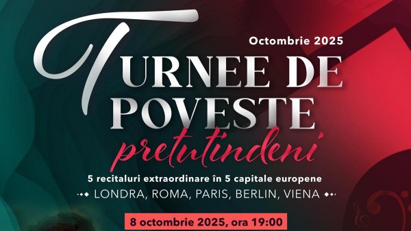 Soprana Leontina Văduva și pianistul Cătălin Răducanu, recital în seria Turnee de poveste... pretutindeni la Accademia di Romania din Roma, pe 8 octombrie