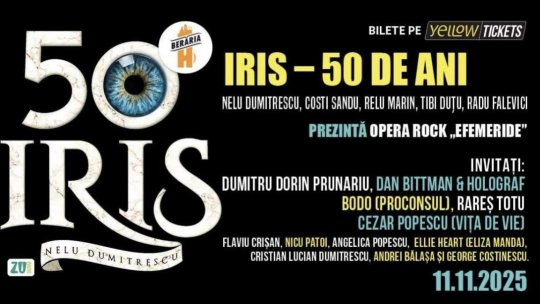 IRIS Nelu Dumitrescu 50 - EFEMERIDE “Misiunea spațială IRIS” Marți, 11 Noiembrie, ora 19:00, Beraria H