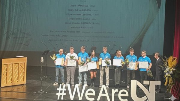 Încă un succes pentru echipa "Cyberpunk" din Turda: premiul „Leaders of the Future” la Gala UVT