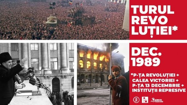 Turul Revoluției din ’89, cu „un ochi critic și cu un picior în prezent”