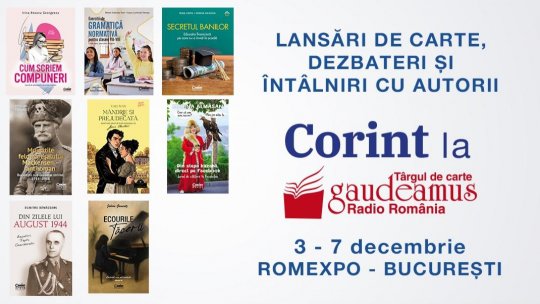 Istorici americani, povești din comunism și vernisaj poetic la standul Corint de la Gaudeamus