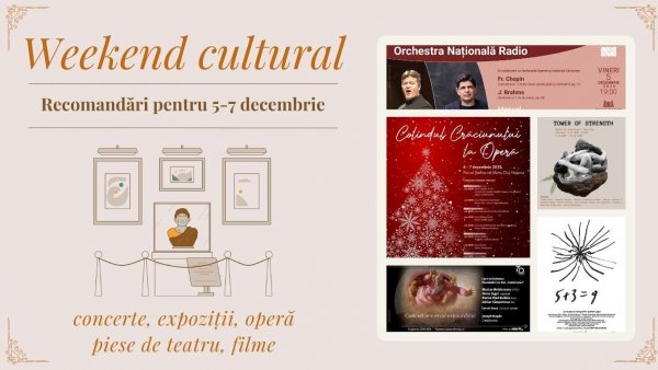 Weekend cultural - Recomandări pentru 5-7 decembrie