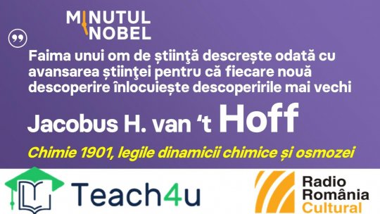 Minutul Nobel - Jacobus H. van 't Hoff | PODCAST