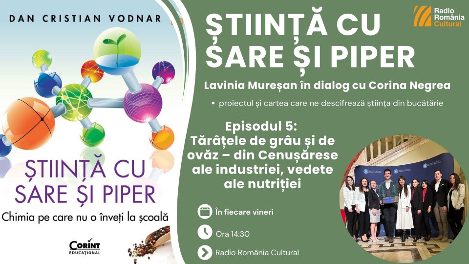 Lavinia Mureșan: „Tot ce înseamnă minerale, vitamine, compuși fenolici, se regăsesc în tărâțe. Tărâțele conțin întreg spectrul de vitamine și minerale care se regăsește în bobul de grâu”