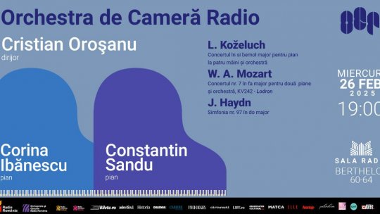 Concert pentru două piane la Sala Radio