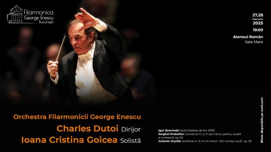 Două concerte strălucitoare la Ateneul Român: legendarul dirijor Charles Dutoit dirijează orchestra Filarmonicii George Enescu pe 27 și 28 februarie 2025
